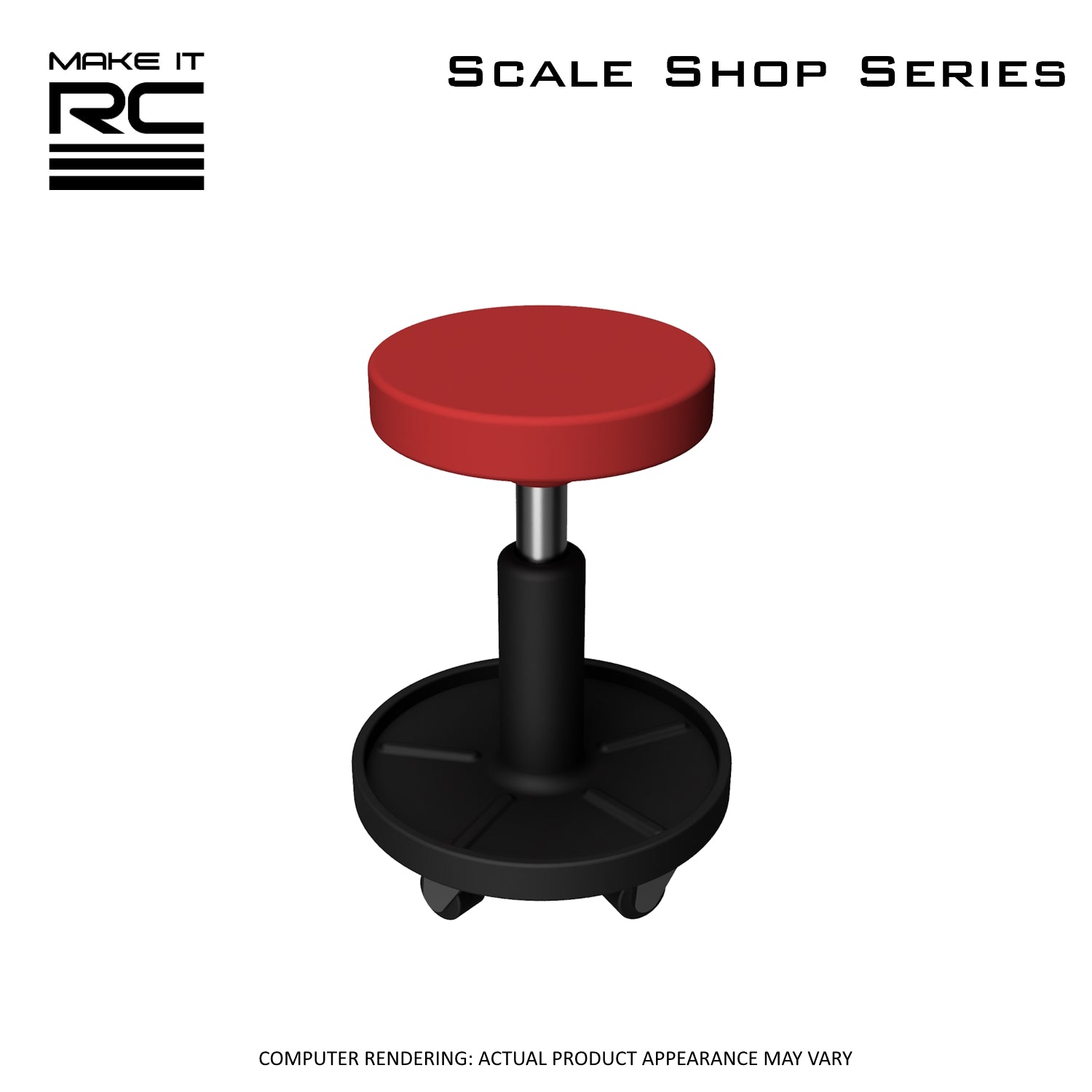 Make It RC 1/24 Scale Rolling Shop Stool (Set of 2)