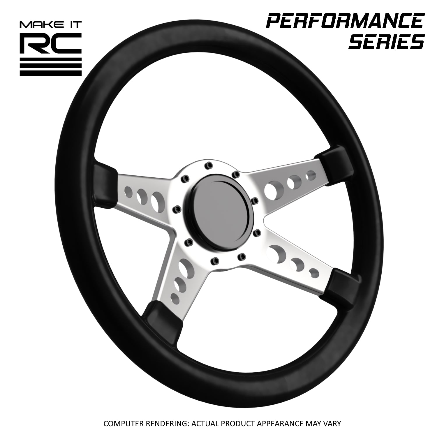 Make It RC Genesis GT1 Racing Steering Wheel for 1/10 RC Car and Truck