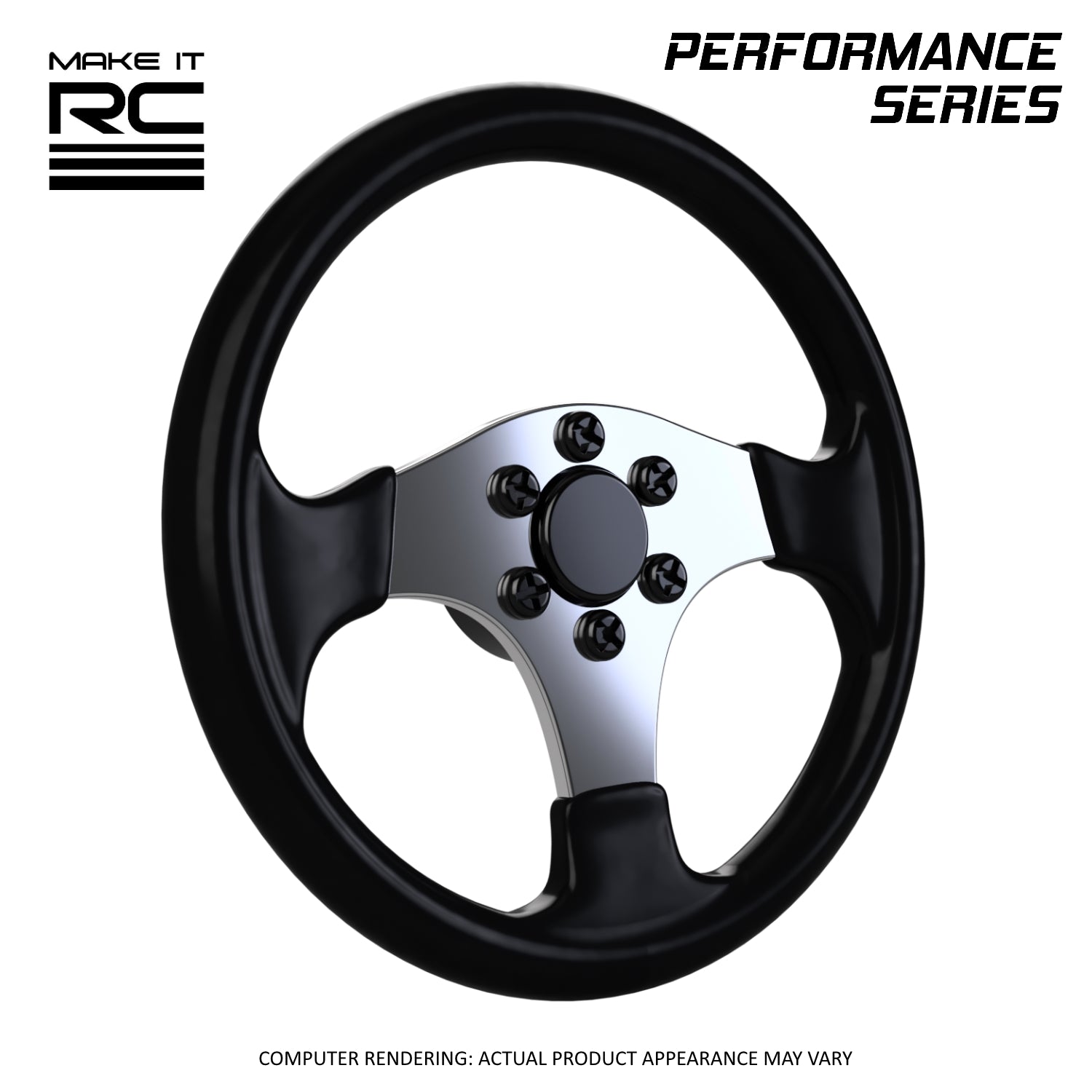 Make It RC GEM 150 Racing Steering Wheel for 1/10 Scale RC Car and Truck